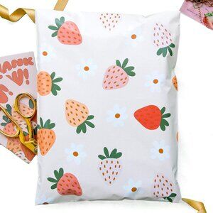 20 Strawberry 10x13 designer poly mailer